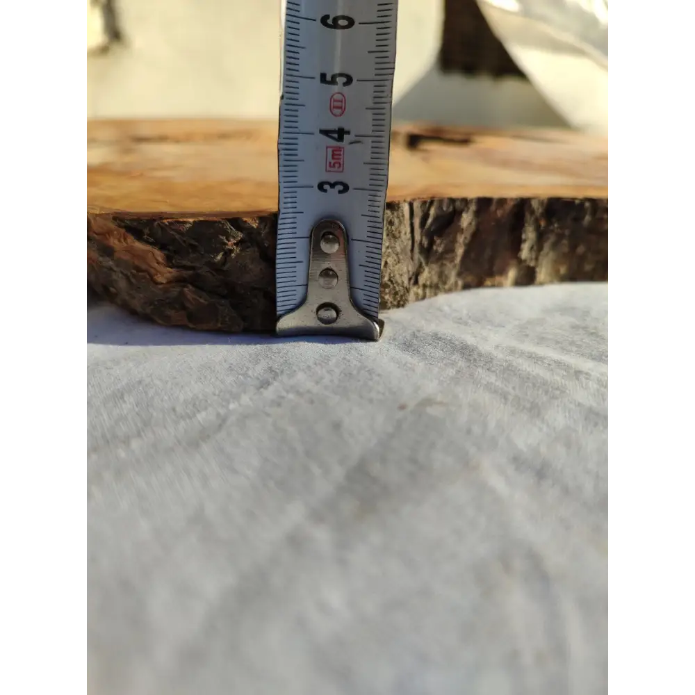 200+ Year Old Olive Wood Slab | Large Live Edge Olive Wood Slice with Voids.
