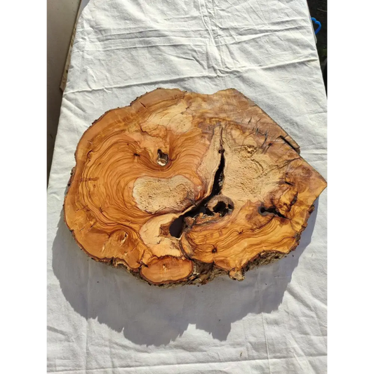 200+ Year Old Olive Wood Slab | Live Edge Olive Wood Slice for Epoxy Resin.