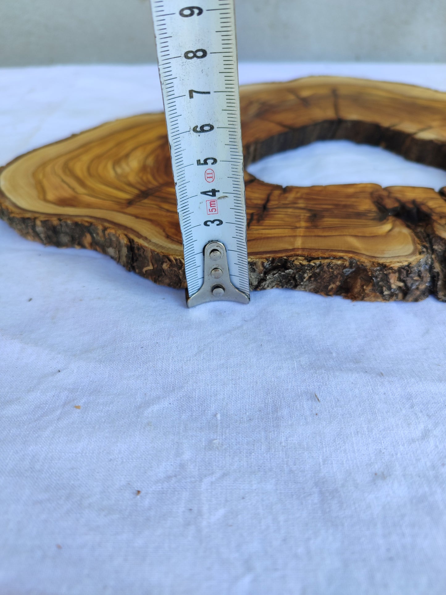 Rare Olive Wood Live Edge Slab 26x38cm | Ultra Dry 3% Moisture | Unique Grain for Epoxy Resin & Luthier Art