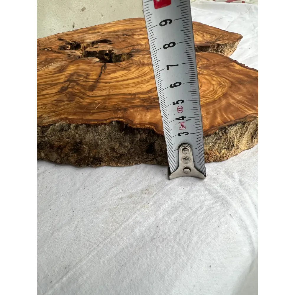 Rare Olive Wood Slab 40x64cm - Live Edge for Epoxy Resin Table & Wall Art - Super Dry Luthier Wood - Sustainable Luxury Unique Grain.