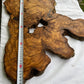 Rare Olive Wood Live Edge Slab 46x66cm - Super Dry Unique Grain for Epoxy Resin Art, Coffee Table & Luthier Craft - Sustainable Luxury.
