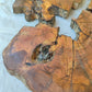 Rare Olive Wood Slab – Live Edge, Unique Grain, Sustainable Luxury | 40x44x2.5 cm