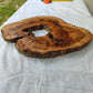 Rare Olive Wood Live Edge Slab – Premium Sustainable Luxury Unique Grain 29x39x3 cm - Olive Generic