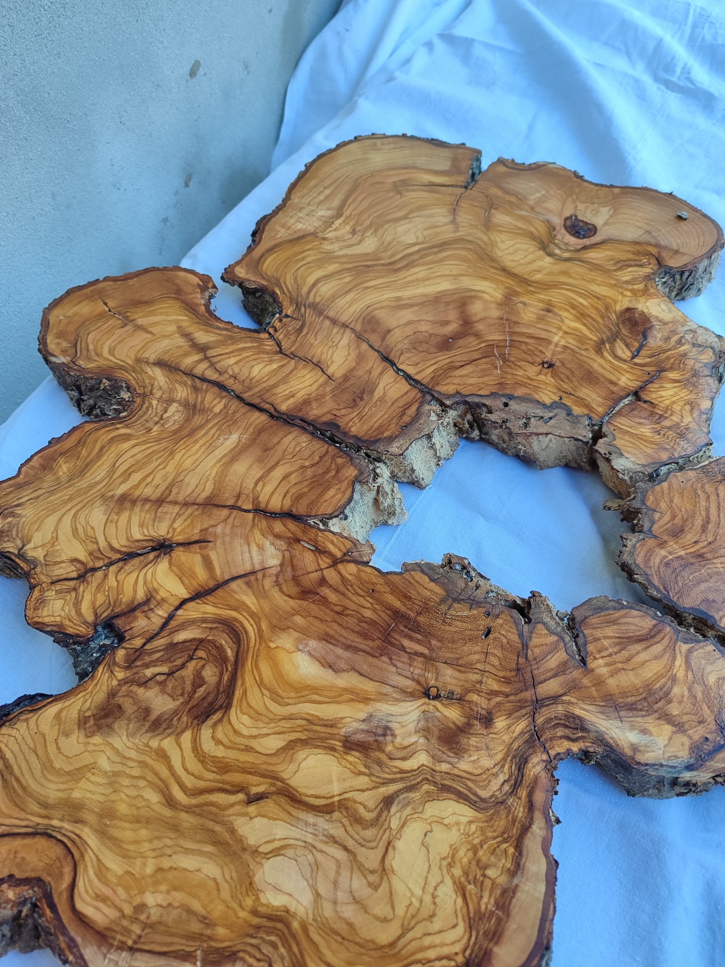 Rare 300yr Old Olive Wood Slab | Huge Live Edge for Epoxy Resin | Super Dry Unique Grain | Luthier Guitar Body & Clock Base | Luxury DIY.