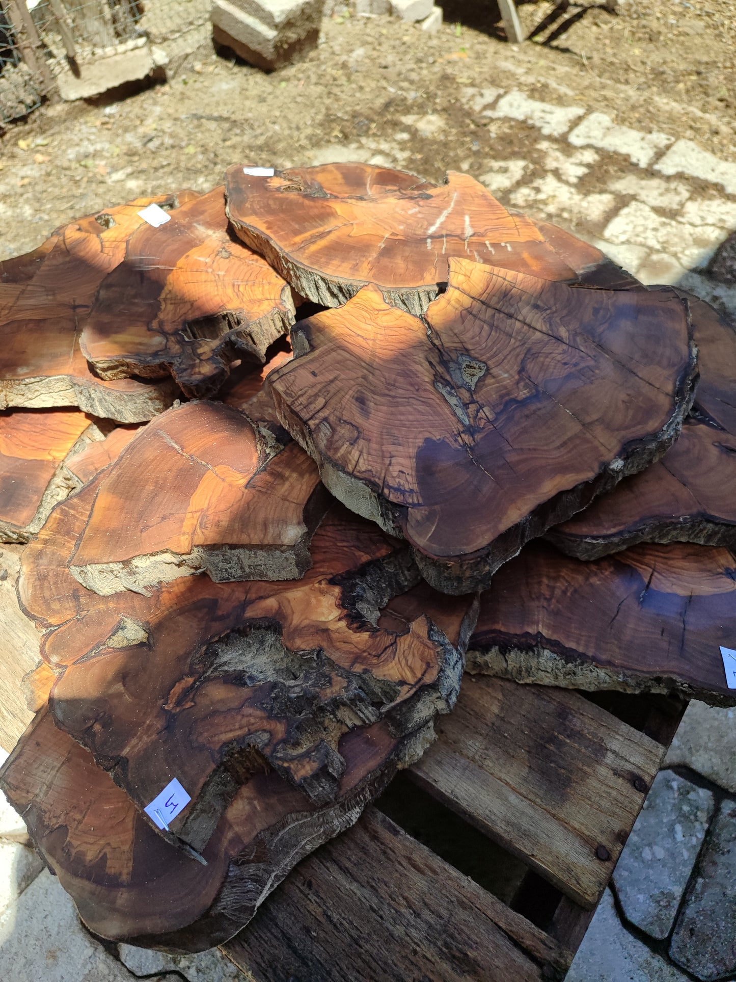 Wholesale Live Edge Olive Wood Slabs - Premium Sustainable Luxury, Unique Grain, 10x28x2.5cm for Epoxy & Crafts
