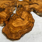 Rare Live Edge Olive Wood Slab 38x61cm - Premium Dry Luthier Lumber for Epoxy Resin Art, Coffee Tables & Unique Guitar Bodies.