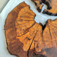 Rare Olive Wood Slab - Live Edge Slab, Unique Grain, Sustainable Luxury - 36x38x2.5 cm