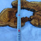 Rare Olive Wood Live Edge Slab 28x40cm - Ultra Dry Figured Lumber for Epoxy Resin Clock Guitar & Luxury Crafts