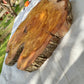 Rare Olive Wood Live Edge Slab – Sustainable Luxury Unique Grain 37x40x2.5cm Premium Natural Finish - Olive Generic