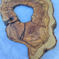 Rare Olive Wood Live Edge Slab 26x38cm | Ultra Dry 3% Moisture | Unique Grain for Epoxy Resin & Luthier Art