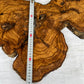 Rare Live Edge Olive Wood Slab 38x61cm - Premium Dry Luthier Lumber for Epoxy Resin Art, Coffee Tables & Unique Guitar Bodies.
