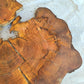 Rare Live Edge Olive Wood Slab – 37x43x2.5 cm, Natural Luster, Unique Grain, Sustainable Luxury for Epoxy & Art