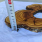 Rare Olive Wood Live Edge Slab 28x40cm - Ultra Dry Figured Lumber for Epoxy Resin Clock Guitar & Luxury Crafts