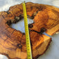 Rare Olive Wood Slab – Live Edge Unique Grain Sustainable Luxury – 29x39x3 cm Epoxy Friendly - Olive Generic