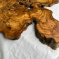 Rare Live Edge Olive Wood Slab (44x64cm) - Super Dry Epoxy Resin Lumber for Coffee Table, Clock & Guitar Body - Unique Natural Grain Art.