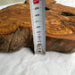 Rare Olive Wood Slab 28x52cm | Dry Live Edge Burl for Resin Art, Clock & Luthier | Unique Grain Sustainable Luxury Woodworking Material.