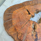 Rare Olive Wood Live Edge Slab – Unique Grain, Premium Natural Luster, 36x38x2.5 cm – Sustainable Luxury for Epoxy & Artisan Crafts
