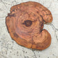 Rare Live Edge Olive Wood Slab - Premium 100% Natural - Unique Grain - Sustainable Luxury - 32x38x2.49 cm