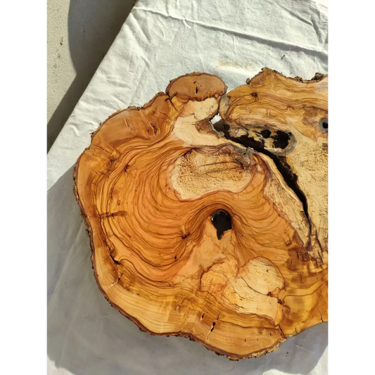 200+ Year Old Olive Wood Slab | Live Edge Olive Wood Slice for Epoxy.