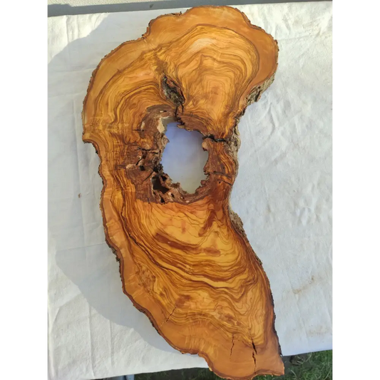 200+ Year Old Olive Wood Slab | Long Live Edge Olive Wood Slice.