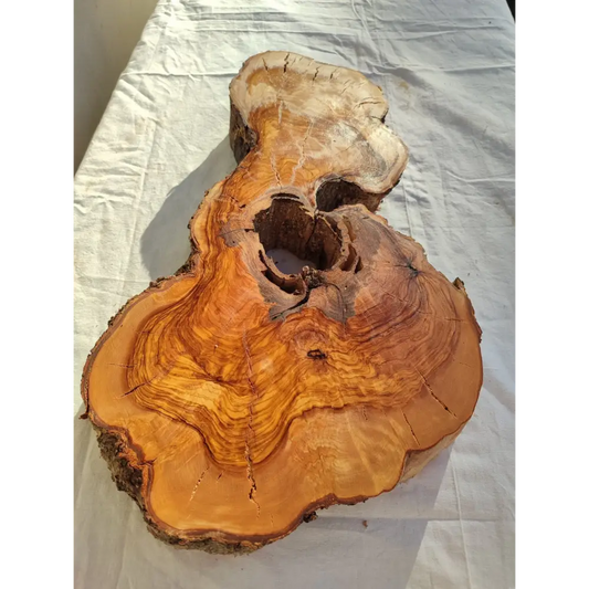 200+ Year Old Olive Wood Slab | Thick Live Edge Olive Wood Slice.