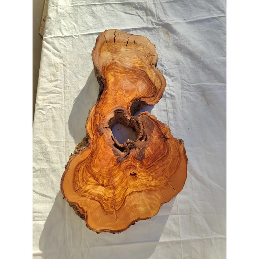200+ Year Old Olive Wood Slab | Thick Live Edge Olive Wood Slice.