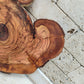 Rare Olive Wood Live Edge Slab – 31x40cm Premium Sustainable Luxury, Unique Grain, Natural Luster, Epoxy Friendly