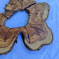 Rare Olive Wood Slab 28x39cm - Ultra Dry Live Edge Burl for Epoxy Resin & Luxury Crafts | Unique Grain Luthier Material