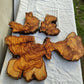 Rare Olive Wood Slab 53x55cm - Live Edge for Epoxy Resin & Coffee Table.