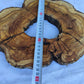Rare Olive Wood Live Edge Slab 27x37cm | Super Dry 3% Moisture | Exotic Lumber for Epoxy Resin Luthier & Luxury Crafts