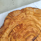 Rare Olive Wood Live Edge Slab – 42x43x2.5 cm Unique Grain Sustainable Luxury Premium Natural Finish Epoxy Friendly