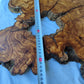 Rare Ancient Olive Wood Slab 43x53cm Live Edge Lumber for Epoxy Resin.