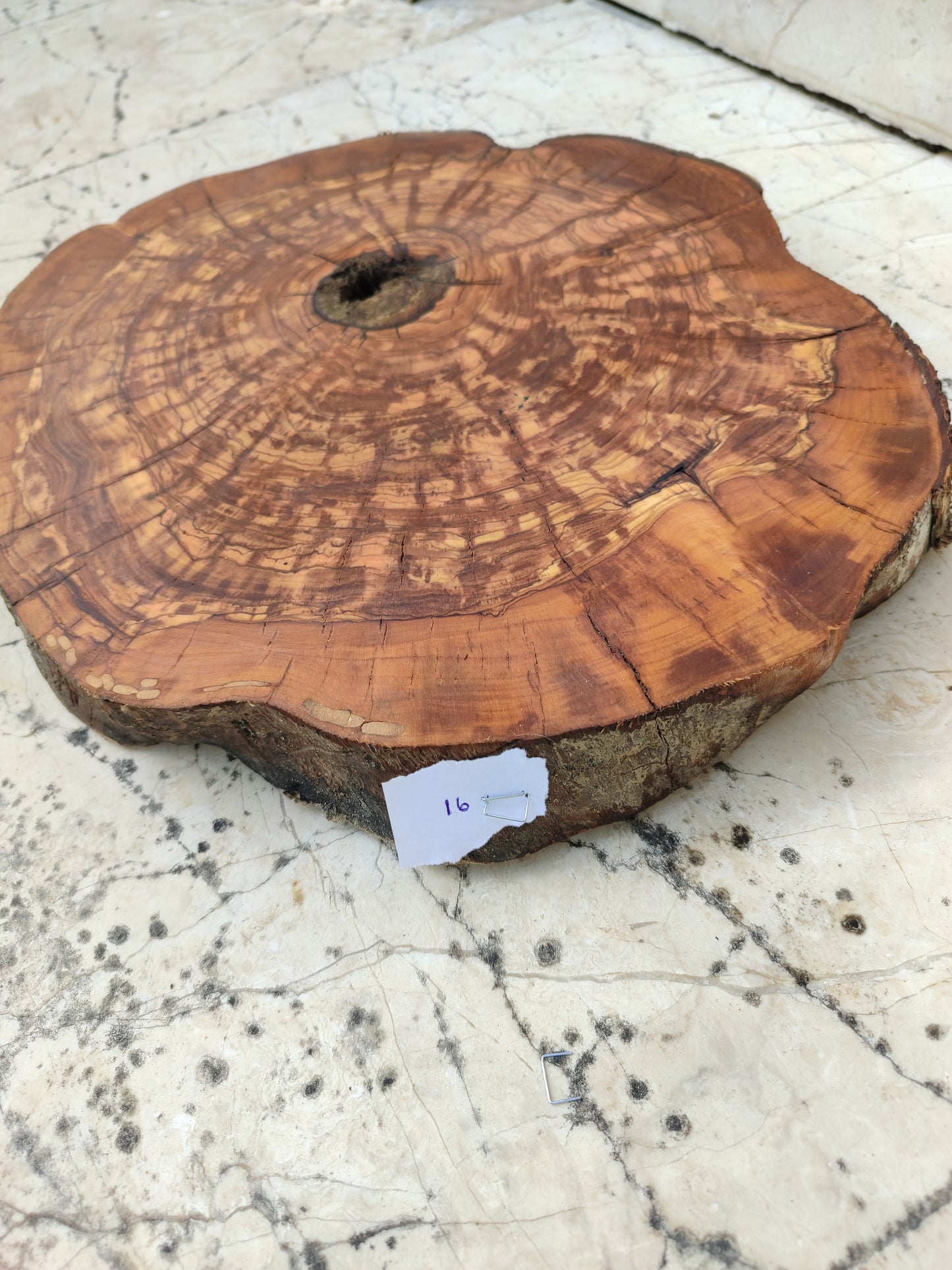 Rare Olive Wood Slab – Live Edge, Unique Grain – Sustainable Luxury for Epoxy, Table & Craft