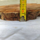 Rare Olive Wood Live Edge Slab – 40x44x2.5cm Unique Grain Sustainable Luxury - Olive Generic