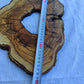 Rare Olive Wood Live Edge Slab 26x38cm | Ultra Dry 3% Moisture | Unique Grain for Epoxy Resin & Luthier Art