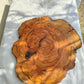 Rare Olive Wood Live Edge Slab – 39x42x2.5 cm – Unique Grain Sustainable Luxury for Epoxy & Crafts - Olive Generic