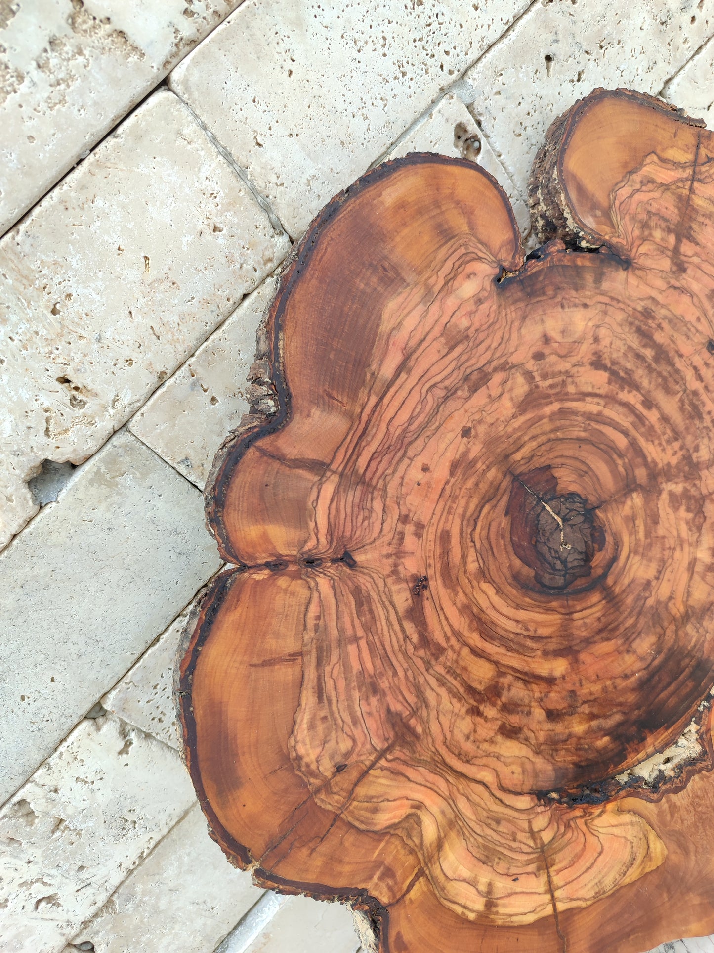 Rare Olive Wood Slab – Live Edge, Unique Grain, Sustainable Luxury for Epoxy, Table & Craft