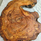 Live Edge Olive Wood Slab 39x53cm Epoxy Resin Coffee Table