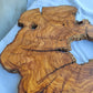 Rare Ancient Olive Wood Slab 43x53cm Live Edge Lumber for Epoxy Resin.