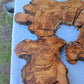 Rare Live Edge Olive Wood Slab 2pc Set 50x52cm | Super Dry 3% Moisture for Epoxy Resin & Guitar | Unique Grain Sustainable Luxury Art Wood.