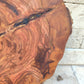 Rare Olive Wood Live Edge Slab - Unique Grain - Sustainable Luxury for Epoxy & Luxury Crafts (30x38 cm)