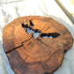 Rare Olive Wood Slab – Live Edge, Unique Grain, Sustainable Luxury for Epoxy & Artisan Crafts (37x37x2.5 cm)