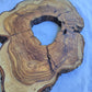 Rare Olive Wood Live Edge Slab 27x37cm | Super Dry 3% Moisture | Exotic Lumber for Epoxy Resin Luthier & Luxury Crafts