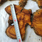 Rare Olive Wood Slab 53x55cm - Live Edge for Epoxy Resin & Coffee Table.