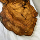 Rare Olive Wood Live Edge Slab 46x66cm - Super Dry Unique Grain for Epoxy Resin Art, Coffee Table & Luthier Craft - Sustainable Luxury.