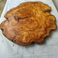 Rare Olive Wood Live Edge Slab – 40x44x3 cm Unique Grain Sustainable Luxury for Epoxy Table Clock & Crafts - Olive