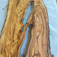 Rare Live Edge Olive Wood Slab – Unique Grain, Sustainable Luxury for Epoxy, Table & Crafts