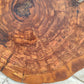 Rare Olive Wood Slab - Live Edge Premium Natural Luster - Sustainable Luxury, Unique Grain, 33x40x2.5 cm