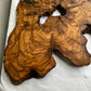 Rare Olive Wood Live Edge Slab 46x66cm - Super Dry Unique Grain for Epoxy Resin Art, Coffee Table & Luthier Craft - Sustainable Luxury.