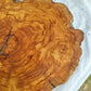 Rare Olive Wood Live Edge Slab – 40x44x2.5cm Unique Grain Sustainable Luxury - Olive Generic